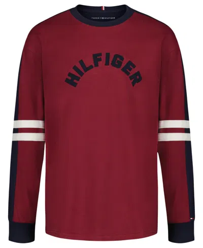 Tommy Hilfiger Kids' Boys 8-20 Crewneck T-shirt In Burgundy