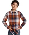Tommy Hilfiger Boys 8-20 Flannel Long Sleeves Shirt In Multi