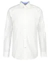 Tommy Hilfiger Boys 8-20 Long Sleeve Triangle Dot Geometric Print Shirt In White