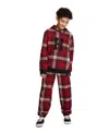 Tommy Hilfiger Boys 8-20 Plaid Monogram Applique Sweatshirt In Multi