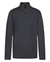 Tommy Hilfiger Boys 8-20 Quarter-zip Sweater In Gray