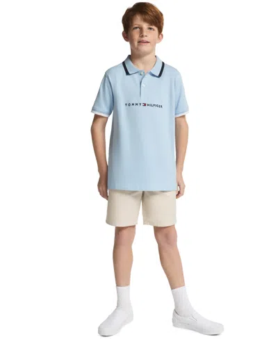 Tommy Hilfiger Kids' Boys' 8-20 Tomas Tipped Polo Shirt In Blue