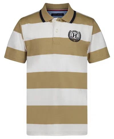 Tommy Hilfiger Kids' Boys' 8-20 Mariner Stripe Polo Shirt In Brown