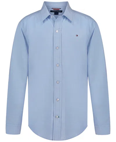 Tommy Hilfiger Kids' Boys' 8-20 Oxford Long-sleeve Cotton Shirt In Blue
