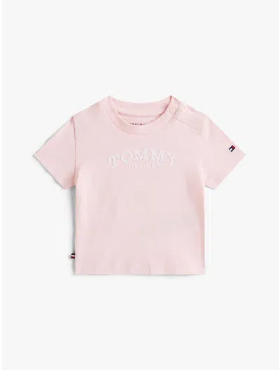 Tommy Hilfiger Boys' Babies' Monotype Logo T In Pink