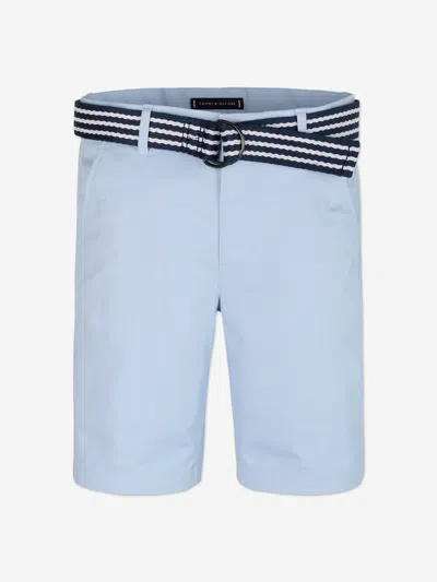 Tommy Hilfiger Kids'  Boys Belted Shorts In Blue