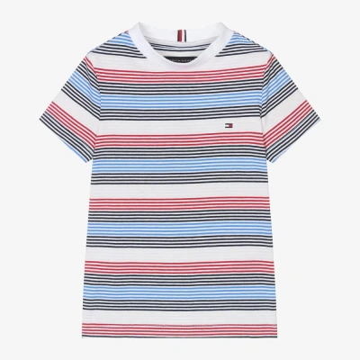 Tommy Hilfiger Babies' Boys Blue Striped Cotton T-shirt