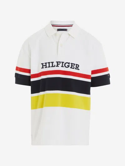 Tommy Hilfiger Kids' Boys Bold Stripe Polo Shirt In Multicoloured
