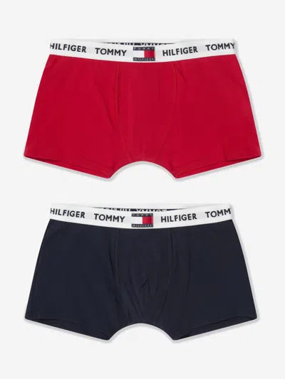 Tommy Hilfiger Kids' Boys Boxer Shorts Set (2 Pack) In Red