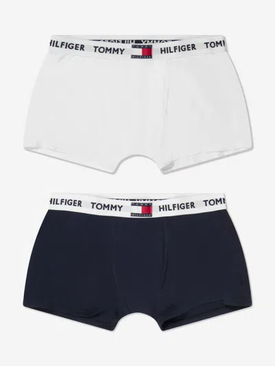 Tommy Hilfiger Kids' Boys Boxer Shorts Set (2 Pack) In White