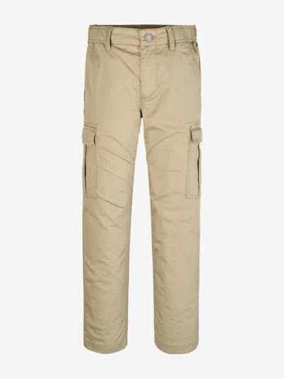 Tommy Hilfiger Kids'  Boys Cargo Trousers In Beige