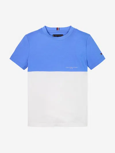 Tommy Hilfiger Kids'  Boys Colourblock T-shirt In Blue