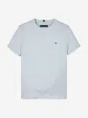 Shop Tommy Hilfiger Boys Essential Cotton T-shirt In Blue