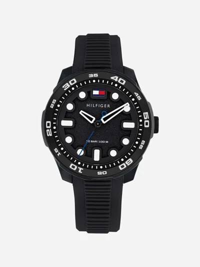 Tommy Hilfiger Kids'  Boys Exclusive Regatta Watch In Black
