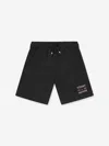 Tommy Hilfiger Boys Flag Sweat Shorts In Black