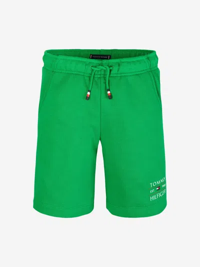 Tommy Hilfiger Kids'  Boys Flag Sweat Shorts In Green