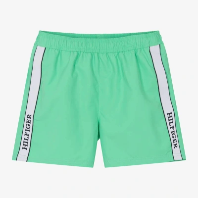 Tommy Hilfiger Kids' Boys Green Swim Shorts