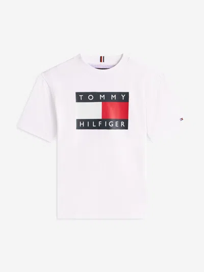 Tommy Hilfiger Babies'  Boys Heritage Printed Flag T-shirt In White