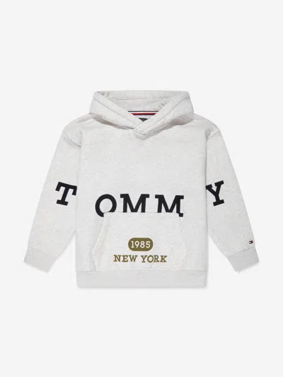 Tommy Hilfiger Kids' Boys Logo Hoodie In Grey