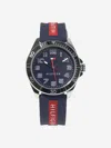 Tommy Hilfiger Boys Logo Strap Watch In Blue