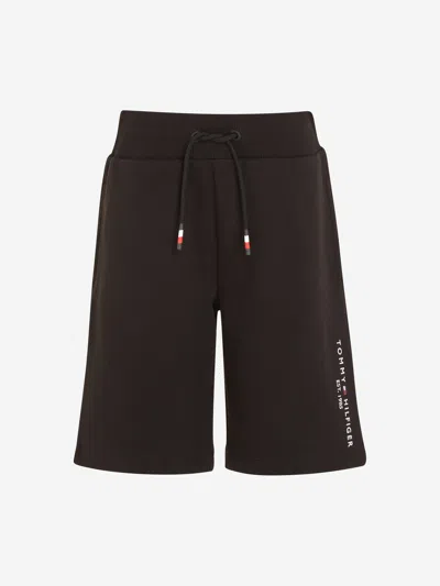 Tommy Hilfiger Kids' Boys Logo Sweatshorts In Black