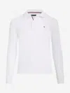 Tommy Hilfiger Boys Long Sleeve Polo Shirt In White