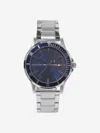 Tommy Hilfiger Boys Metal Strap Watch In Silver