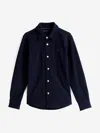 Tommy Hilfiger Boys Micro Waffle Regular Shirt In Blue
