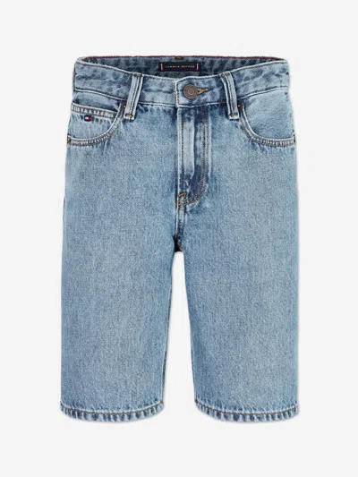 Tommy Hilfiger Kids'  Boys Modern Straight Denim Shorts In Blue