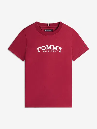 Tommy Hilfiger Babies'  Boys Monotype Print Graphic T-shirt In Red