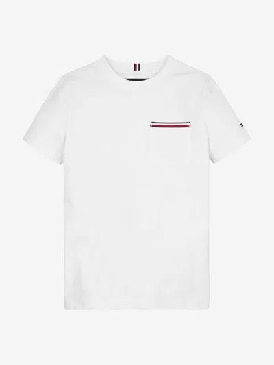 Tommy Hilfiger Kids'  Boys Pocket T-shirt In White