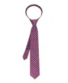 Tommy Hilfiger Boys Pre-tied Adjustable Fit Zipper Tie In Purple