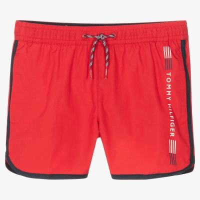 Tommy Hilfiger Kids' Boys Red Logo Swim Shorts