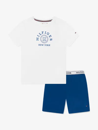 Tommy Hilfiger Kids' Boys Short Pyjamas Set In White