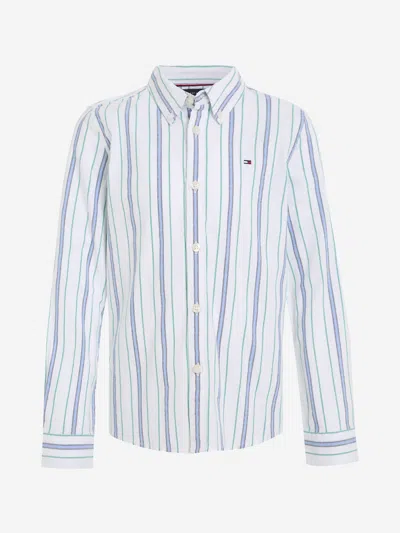 Tommy Hilfiger Kids' Boys Striped Shirt In Multicoloured