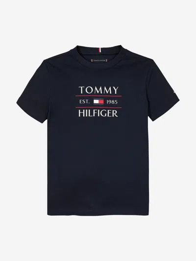 Tommy Hilfiger Kids'  Boys Tommy Flag T-shirt In Blue