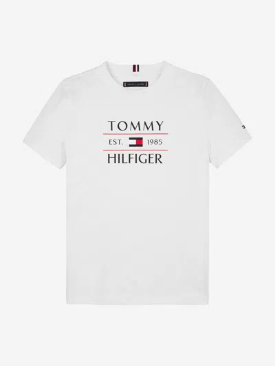 Tommy Hilfiger Kids'  Boys Tommy Flag T-shirt In White