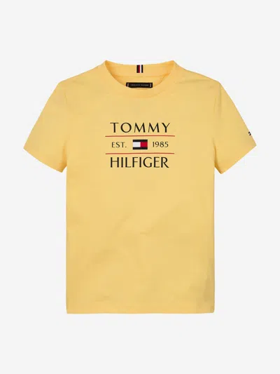 Tommy Hilfiger Kids'  Boys Tommy Flag T-shirt In Yellow