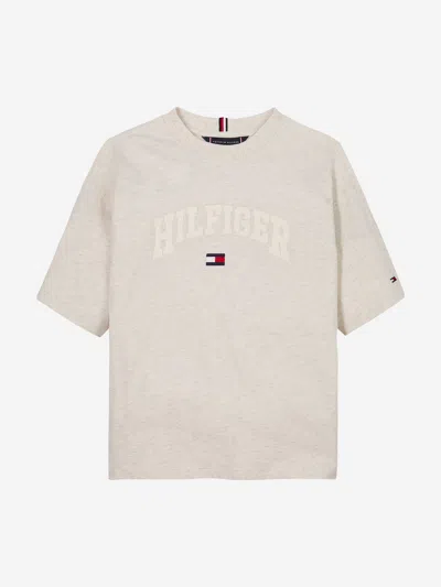 Tommy Hilfiger Kids'  Boys Varsity T-shirt In Grey