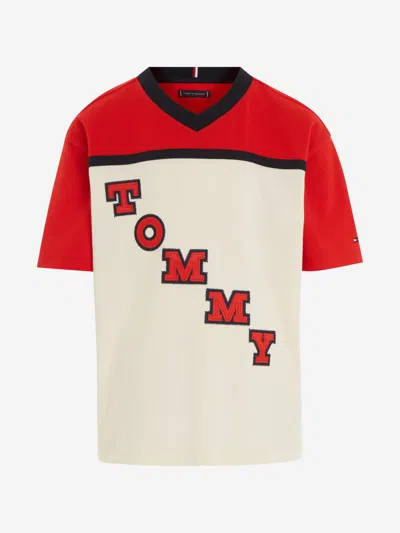 Tommy Hilfiger Kids' Boys Varsity T-shirt In Red