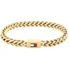 Tommy Hilfiger Braided Chain Bracelet Gold In Gold