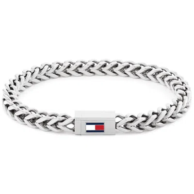 Tommy Hilfiger Braided Chain Bracelet Silver