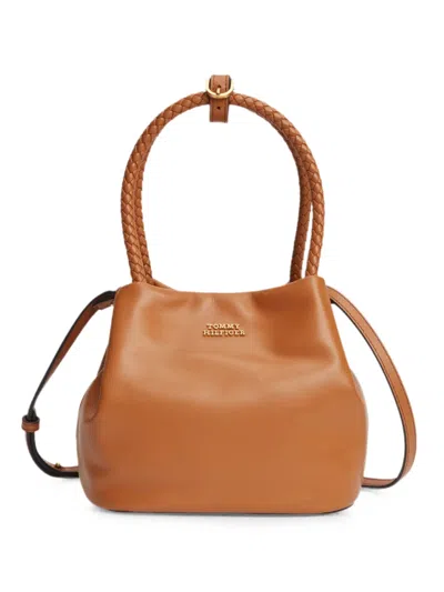 Tommy Hilfiger Braided-handle Shoulder Bag In Neutral