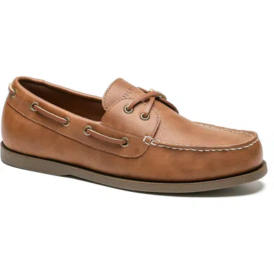 Tommy Hilfiger Brazen Boat Shoe In Cognac