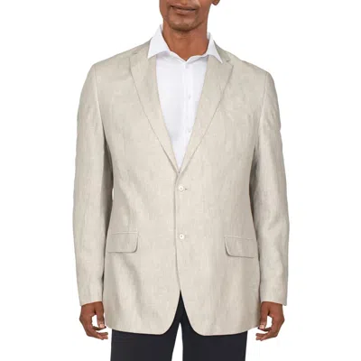 Tommy Hilfiger Brent Mens Slub Modern Fit Suit Jacket In Gray