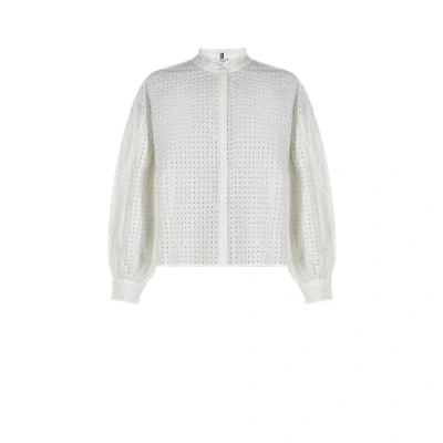 Tommy Hilfiger Broderie Anglaise Blouse In White