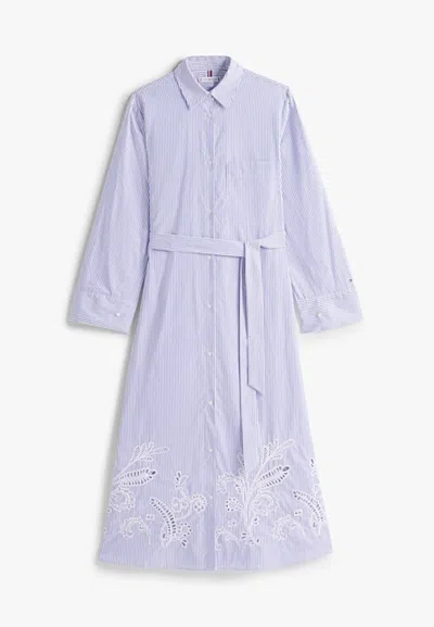 Tommy Hilfiger Broderie Dress C0 Shirt Dress