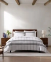 Tommy Hilfiger Brooklyn Heights Striped Cotton Comforter Set In White