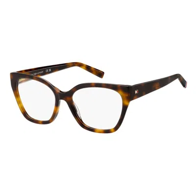 Tommy Hilfiger Brown Acetate Glasses (frames) In Multi