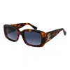 Tommy Hilfiger Bold Rectangular Frame Sunglasses In Blue
